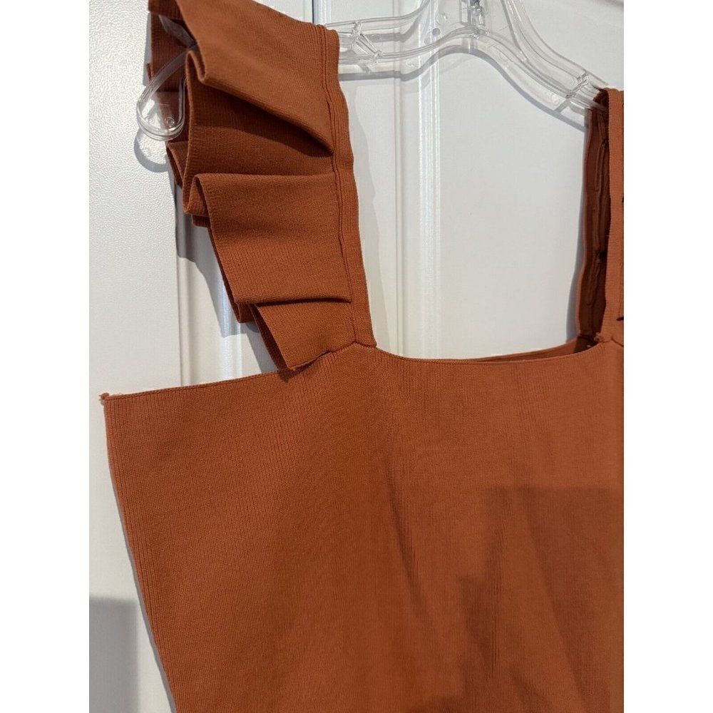 NWT ANTHROPOLOGIE X FLAT WHITE Sz L SQUARENECK SWEATER MIDI DRESS - Picture 7 of 7